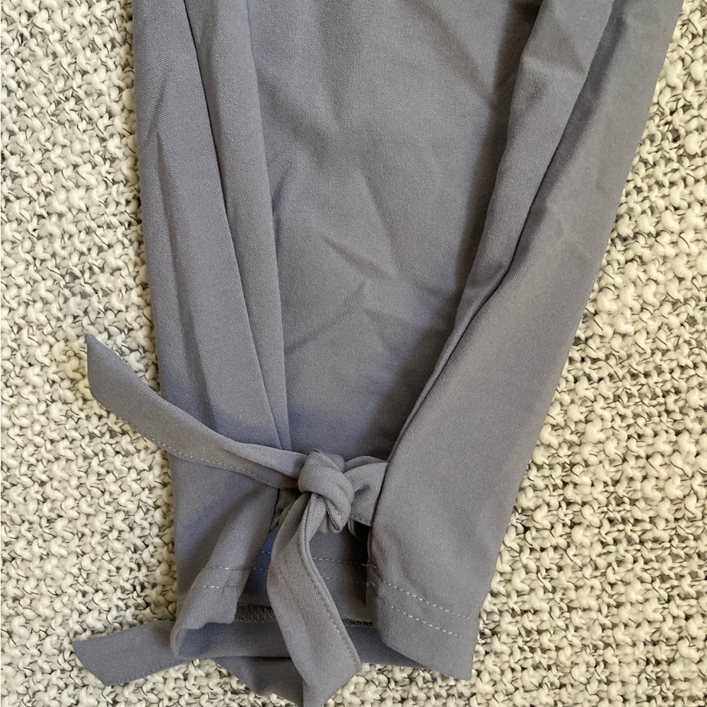 NWT Grace Karin 2XL Gray Paper Bag Pants - Picture 5 of 9